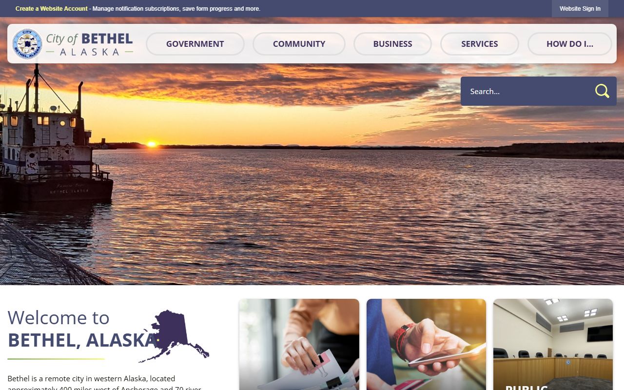 Bethel police blotter and City of Bethel government portal