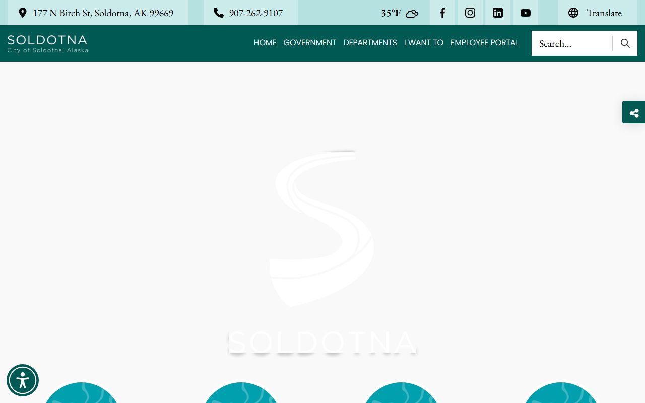 City of Soldotna government website providing access to police department and records services