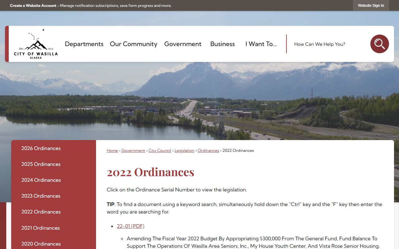 Wasilla police blotter records request portal