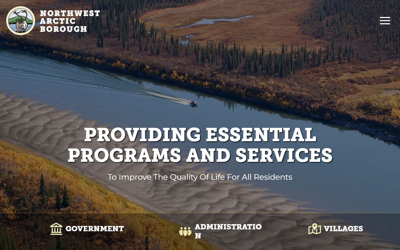 Northwest Arctic Borough government website for police blotter and records access